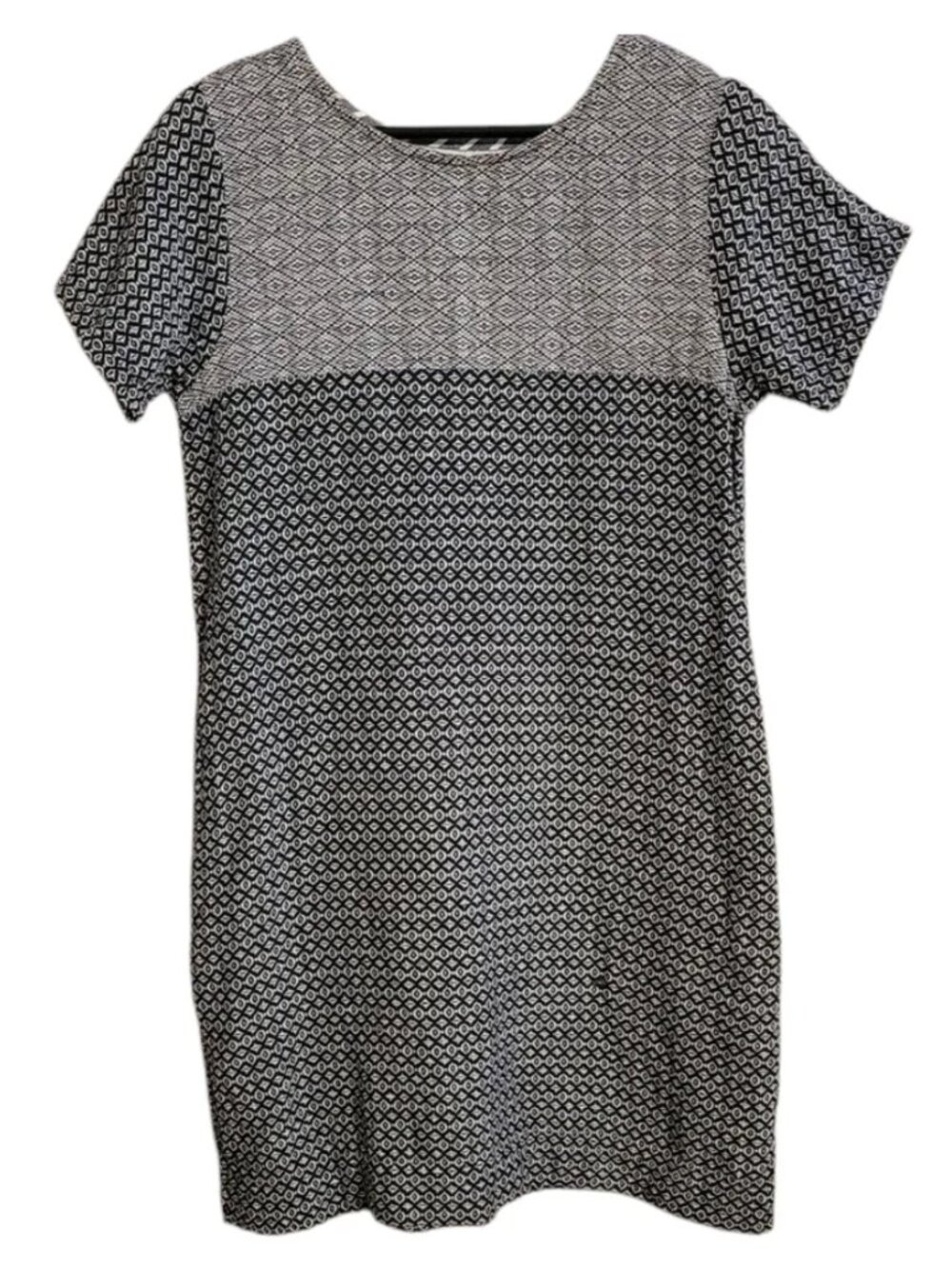 Ace & Jig Andie Bodycon Shift Dress Moonstone Black & White Size M